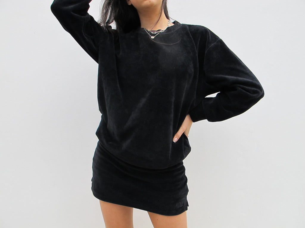 Black velvet jumper best sale